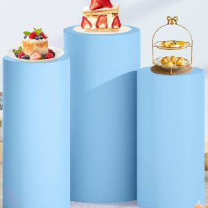 t08 to7 light blue round pillars