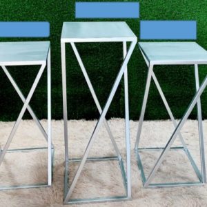 t41 silver metal pillars