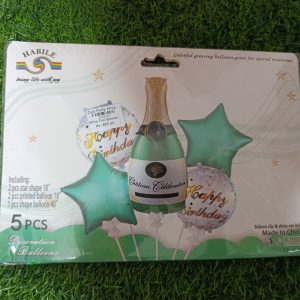 zfb01 5pcs foil balloon set
