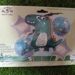 zfb01 5pcs foil balloon set