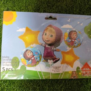 zfb01 5pcs foil balloon set