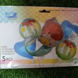 zfb01 5pcs foil balloon set