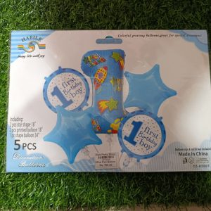 zfb01 5pcs foil balloon set