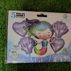 zfb01 5pcs foil balloon set