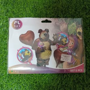 zfb01 5pcs foil balloon set