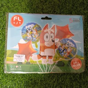 zfb01 5pcs foil balloon set