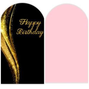 b39 4x7 printed backdrop happy birthday printed/ pink