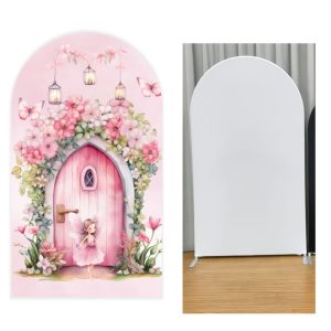 b38 4x7 printed backdrop fairy/white